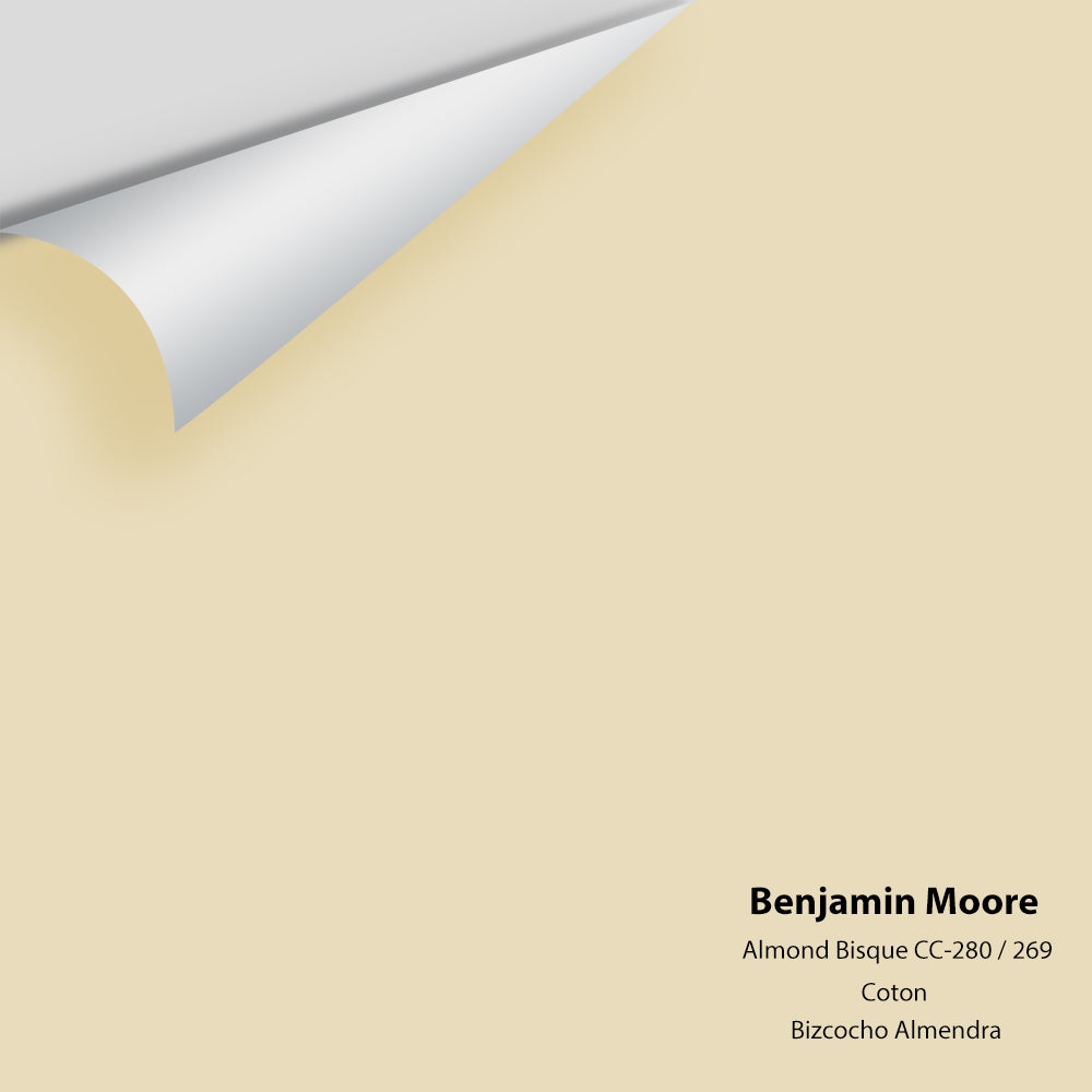 Digital color swatch of Benjamin Moore&#39;s Almond Bisque CC-280 Peel &amp; Stick Sample available at Anderson Paint in Michigan.