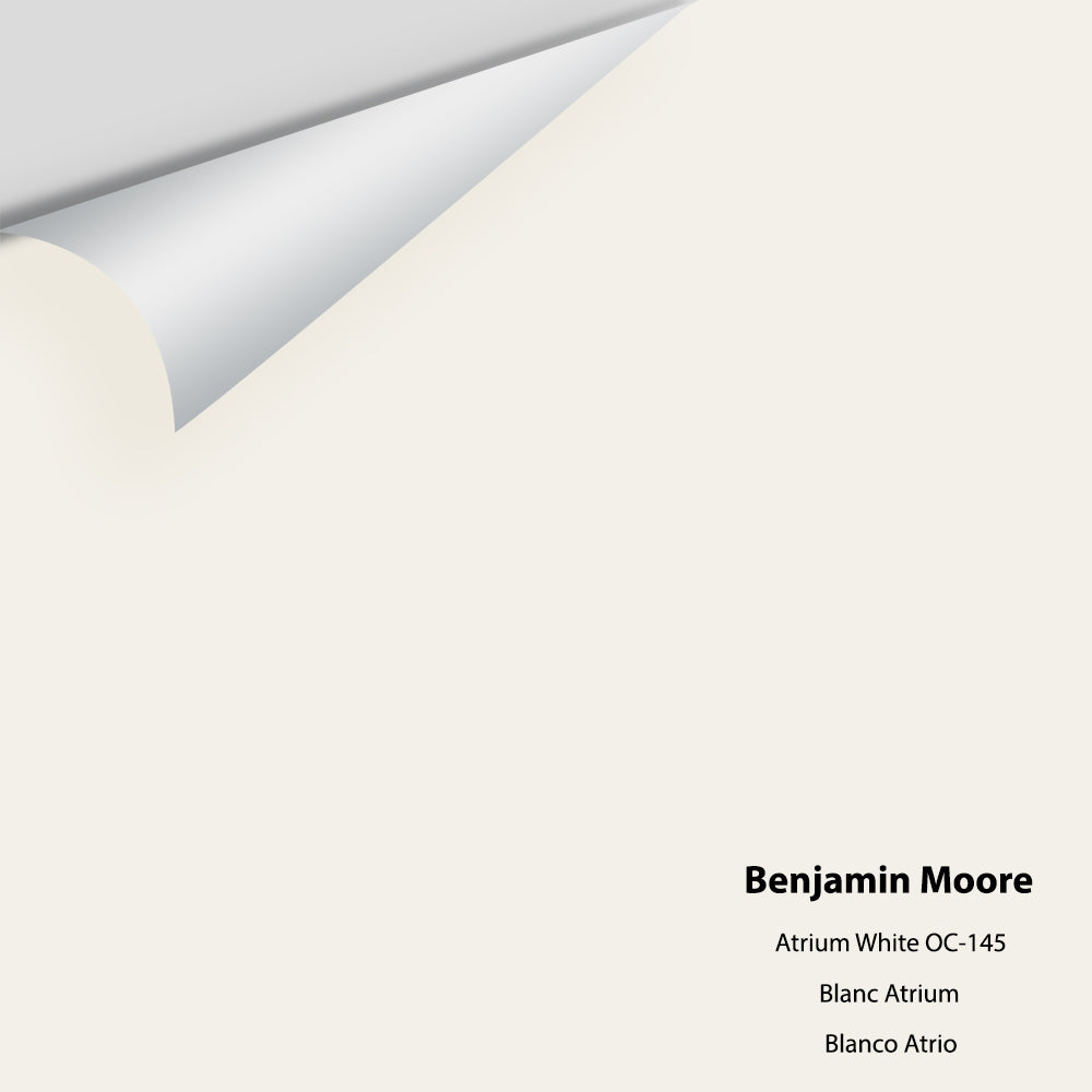 Digital color swatch of Benjamin Moore&#39;s Atrium White OC-145 Peel &amp; Stick Sample available at Anderson Paint in Michigan.