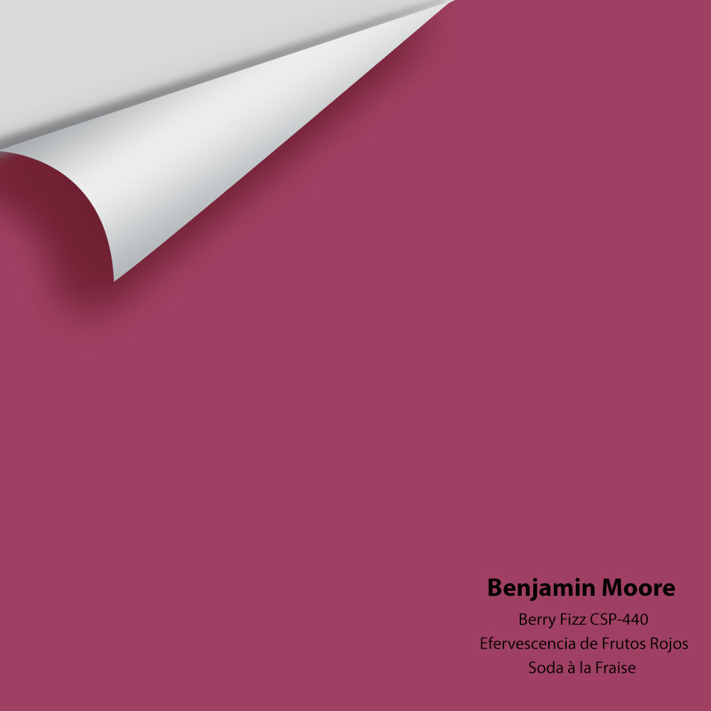 Digital color swatch of Benjamin Moore&#39;s Berry Fizz CSP-440 Peel &amp; Stick Sample available at Anderson Paint in Michigan.