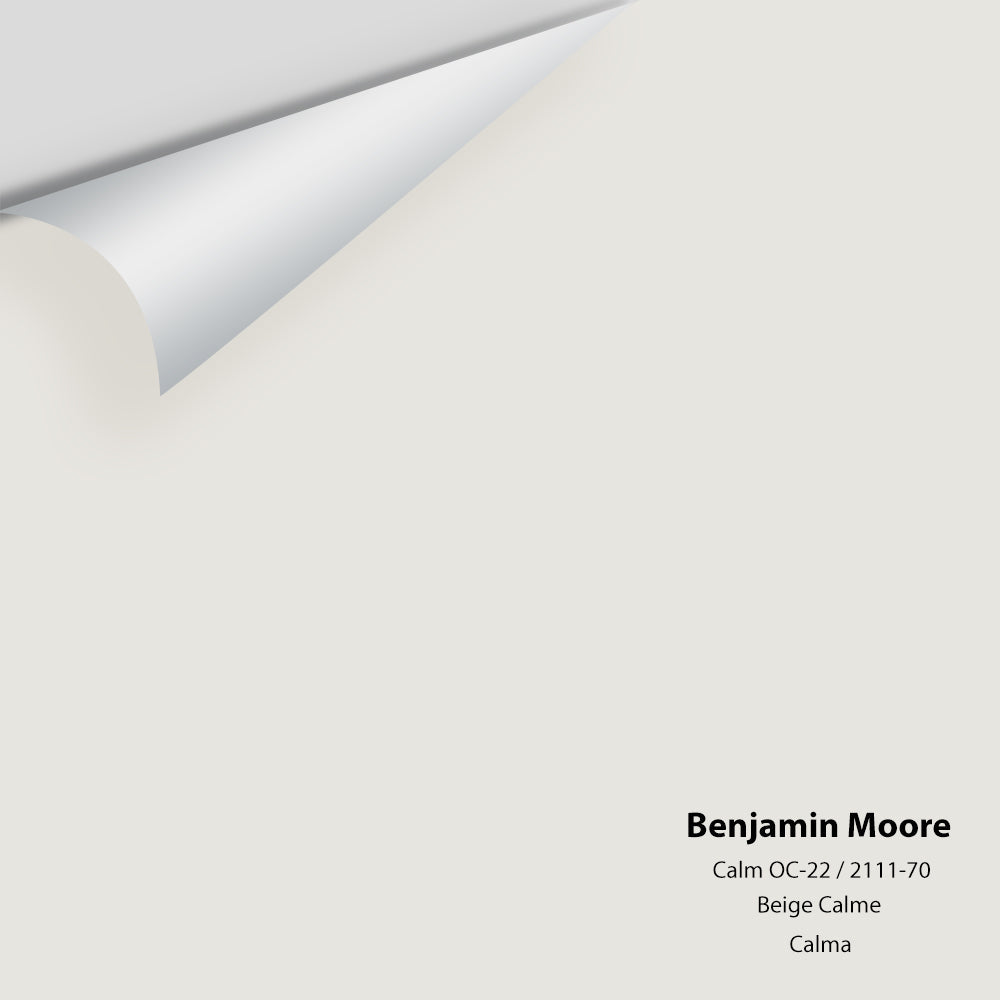 Digital color swatch of Benjamin Moore&#39;s Calm OC-22 Peel &amp; Stick Sample available at Anderson Paint in Michigan.