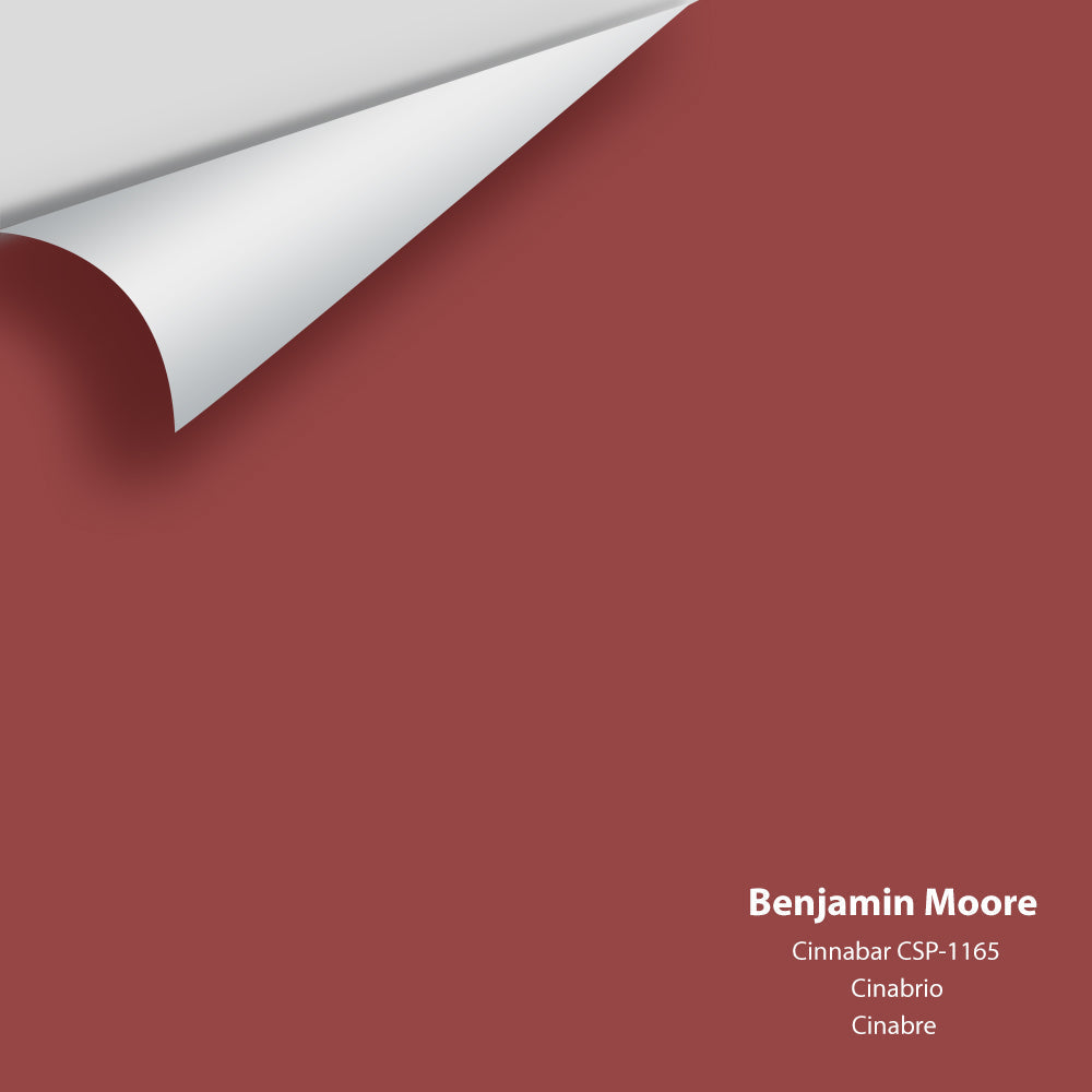 Digital color swatch of Benjamin Moore&#39;s Cinnabar CSP-1165 Peel &amp; Stick Sample available at Anderson Paint in Michigan.