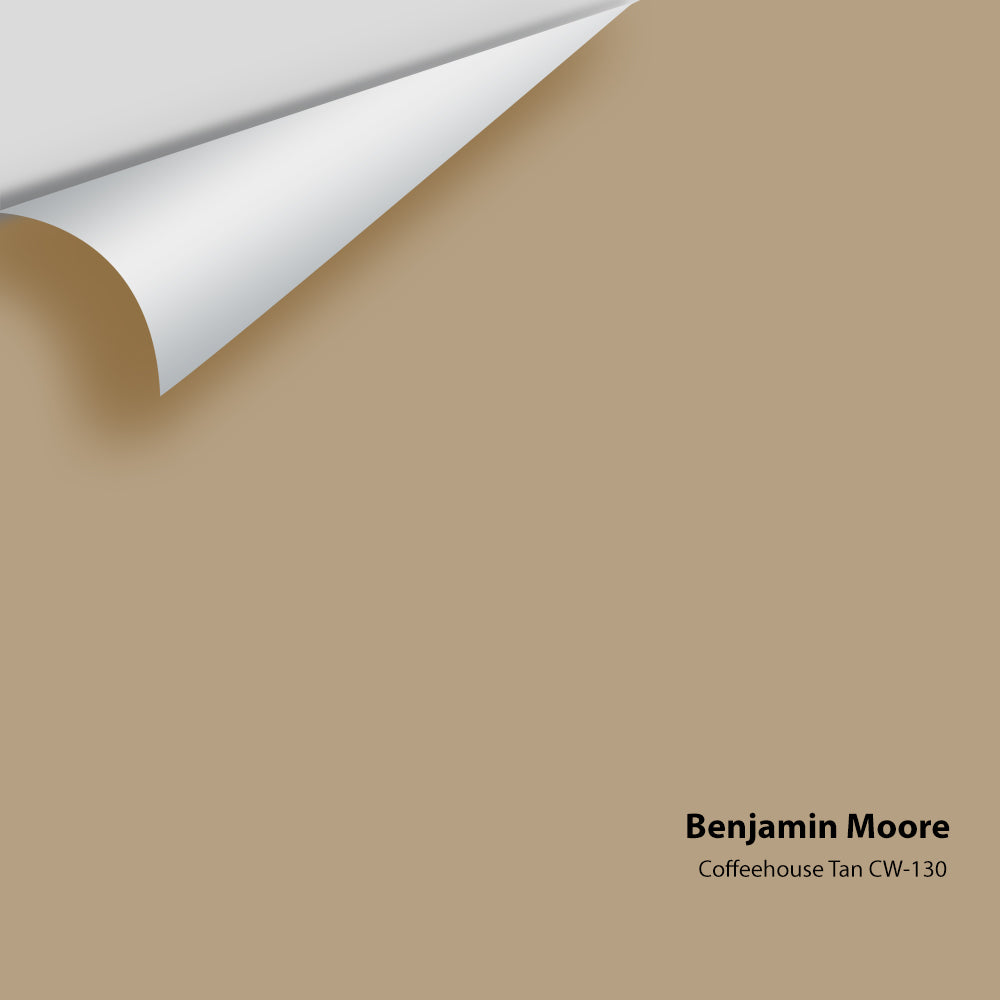 Digital color swatch of Benjamin Moore&#39;s Coffeehouse Tan CW-130  Peel &amp; Stick Sample available at Anderson Paint in Michigan.