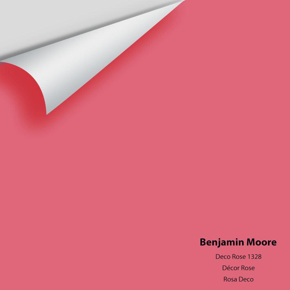 Digital color swatch of Benjamin Moore&#39;s Deco Rose 1328 Peel &amp; Stick Sample available at Anderson Paint in Michigan.