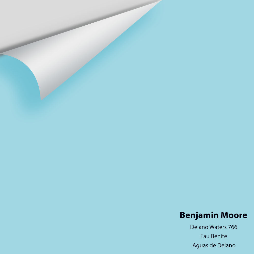 Digital color swatch of Benjamin Moore&#39;s Delano Waters 766 Peel &amp; Stick Sample available at Anderson Paint in Michigan.