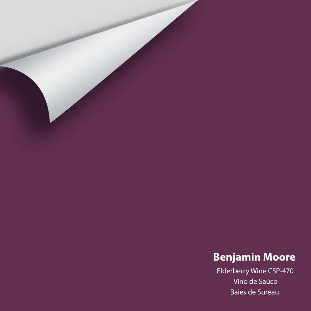 Digital color swatch of Benjamin Moore&#39;s Elderberry Wine CSP-470 Peel &amp; Stick Sample available at Anderson Paint in Michigan.