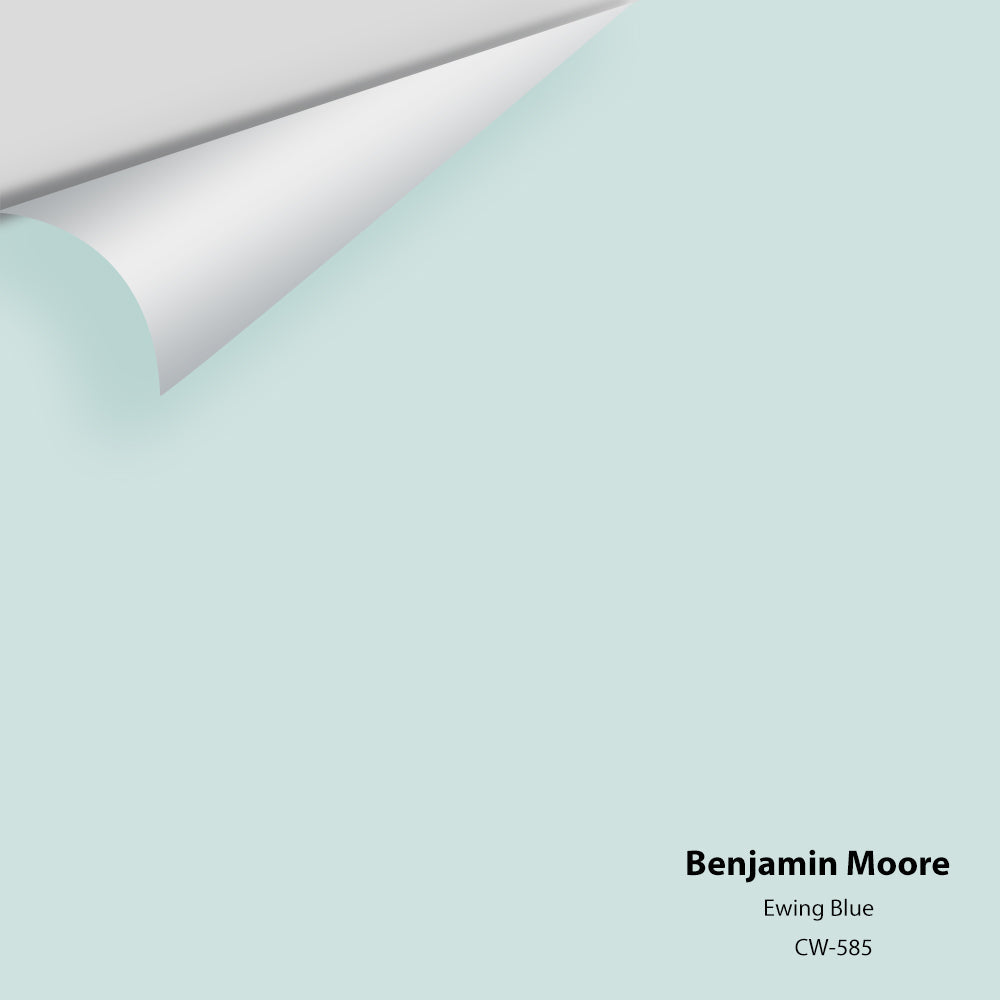 Digital color swatch of Benjamin Moore&#39;s Ewing Blue CW-585 Peel &amp; Stick Sample available at Anderson Paint in Michigan.