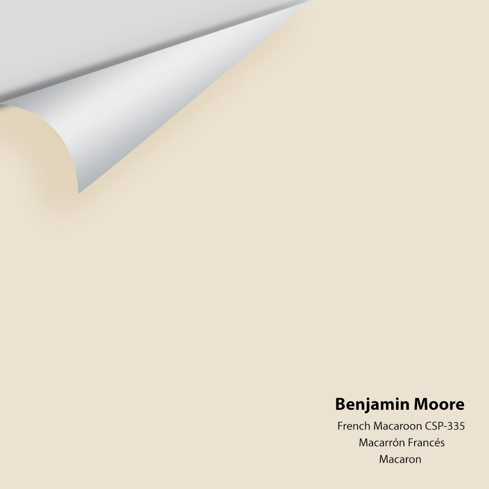 Digital color swatch of Benjamin Moore&#39;s French Macaroon CSP-335 Peel &amp; Stick Sample available at Anderson Paint in Michigan.