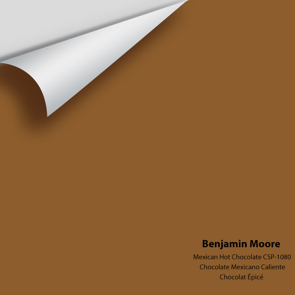 Digital color swatch of Benjamin Moore&#39;s Mexican Hot Chocolate CSP-1080 Peel &amp; Stick Sample available at Anderson Paint in Michigan.