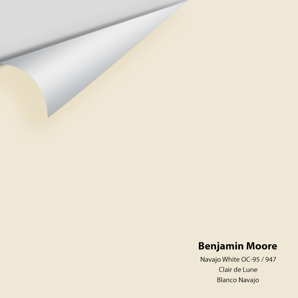 Digital color swatch of Benjamin Moore&#39;s Navajo White OC-95 Peel &amp; Stick Sample available at Anderson Paint in Michigan.