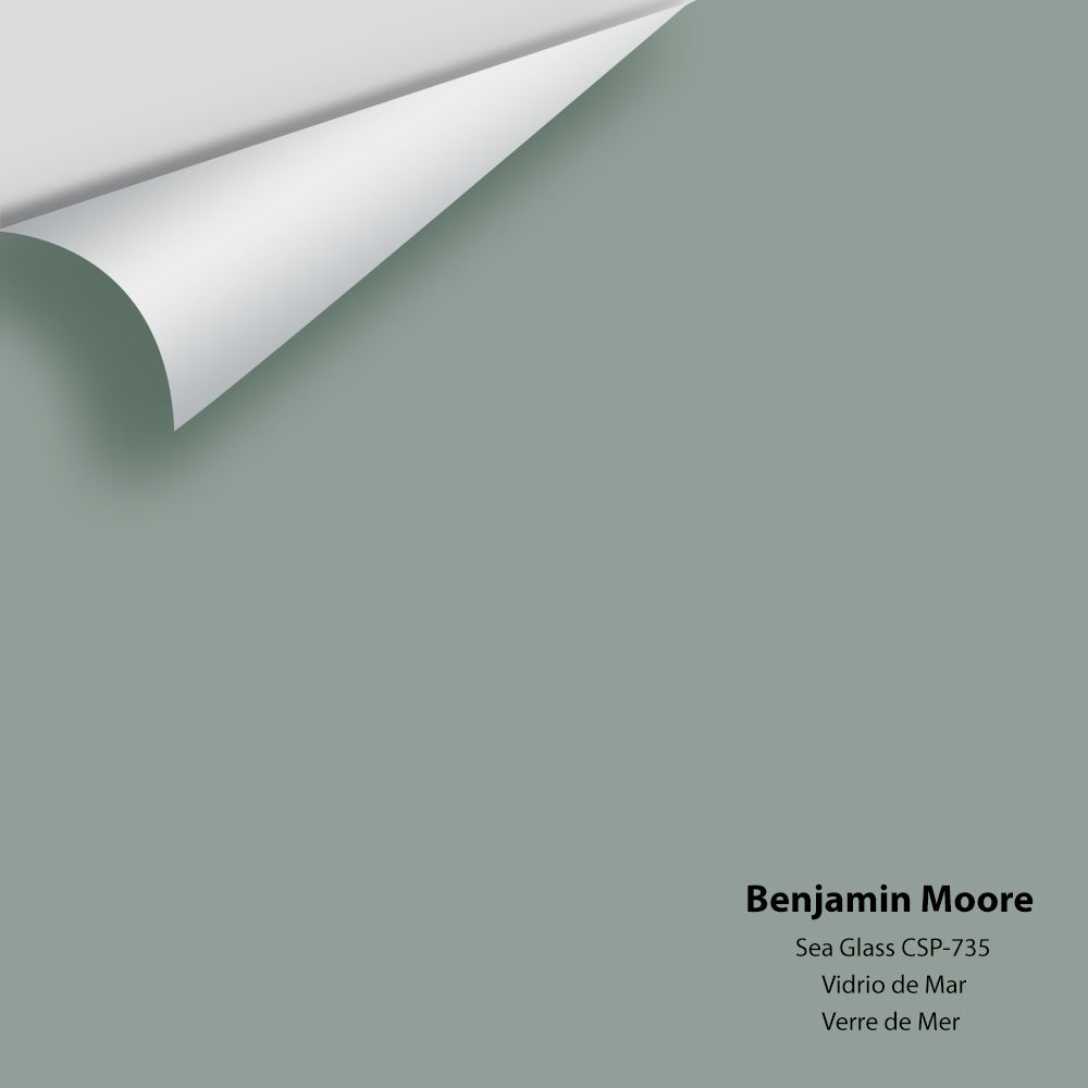 Digital color swatch of Benjamin Moore&#39;s Sea Glass CSP-735 Peel &amp; Stick Sample available at Anderson Paint in Michigan.