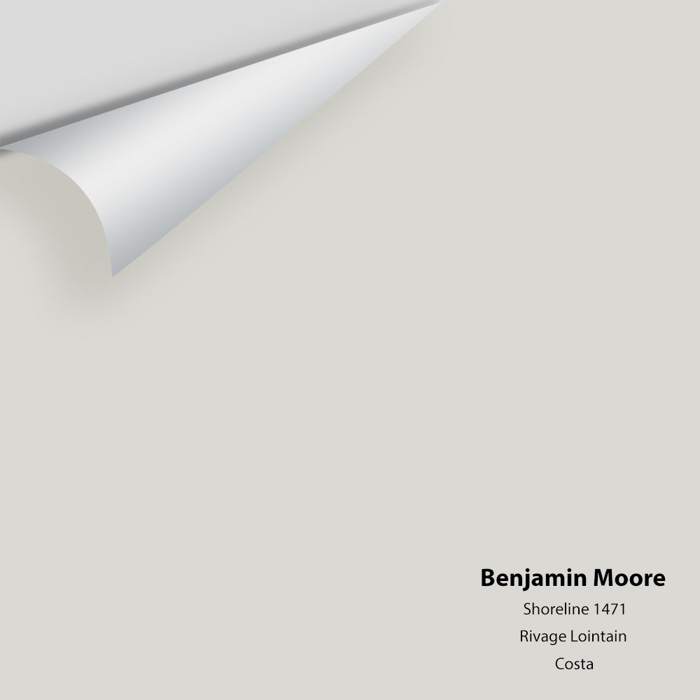 Digital color swatch of Benjamin Moore's Shoreline 1471 Peel &amp; Stick Sample available at Anderson Paint in Michigan.