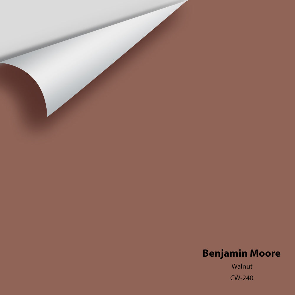 Digital color swatch of Benjamin Moore&#39;s Walnut CW-240 Peel &amp; Stick Sample available at Anderson Paint in Michigan.