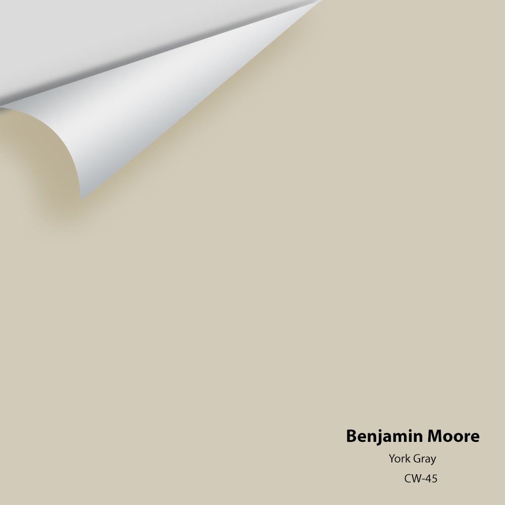 Digital color swatch of Benjamin Moore&#39;s York Gray CW-45 Peel &amp; Stick Sample available at Anderson Paint in Michigan.