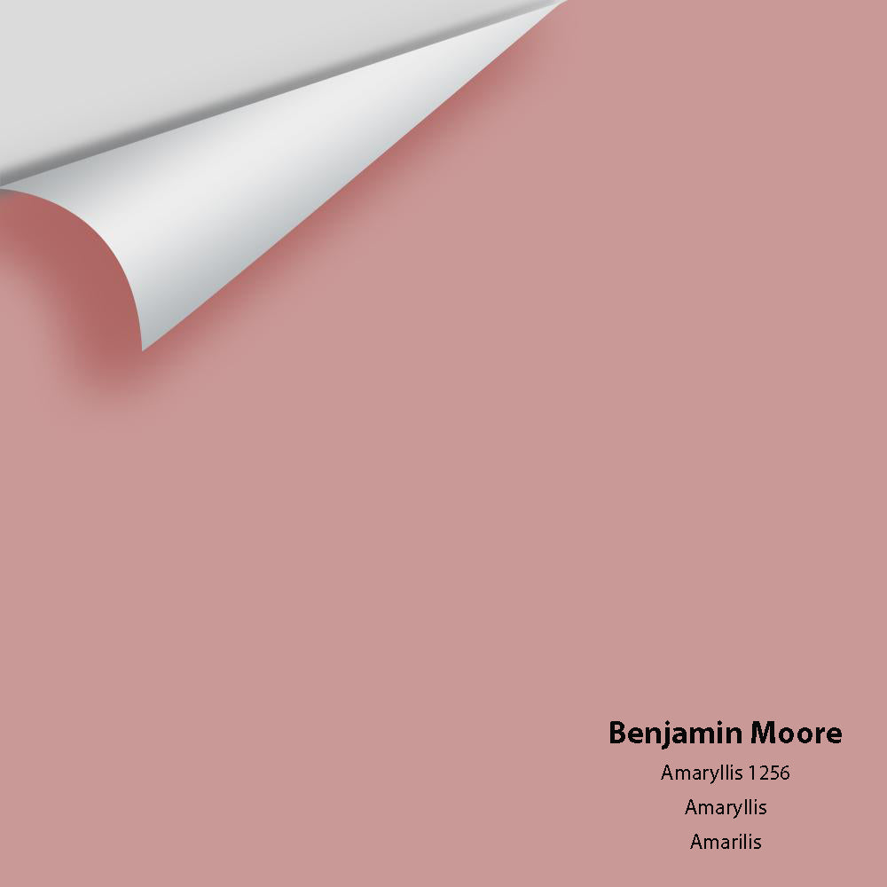 Digital color swatch of Benjamin Moore&#39;s Amaryllis 1256 Peel &amp; Stick Sample available at Anderson Paint in Michigan.