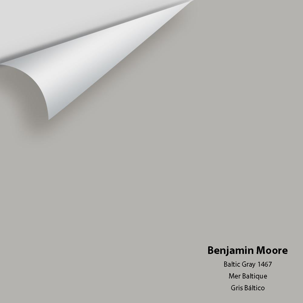 Digital color swatch of Benjamin Moore&#39;s Baltic Gray 1467 Peel &amp; Stick Sample available at Anderson Paint in Michigan.