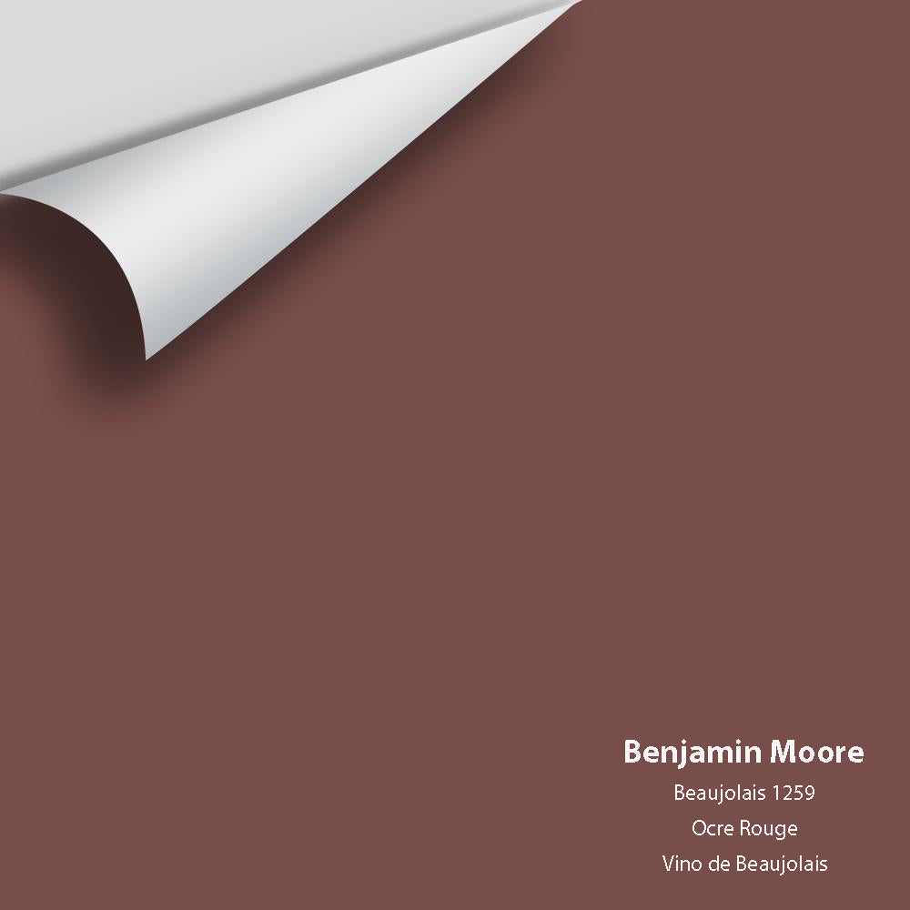 Digital color swatch of Benjamin Moore&#39;s Beaujolais 1259 Peel &amp; Stick Sample available at Anderson Paint in Michigan.