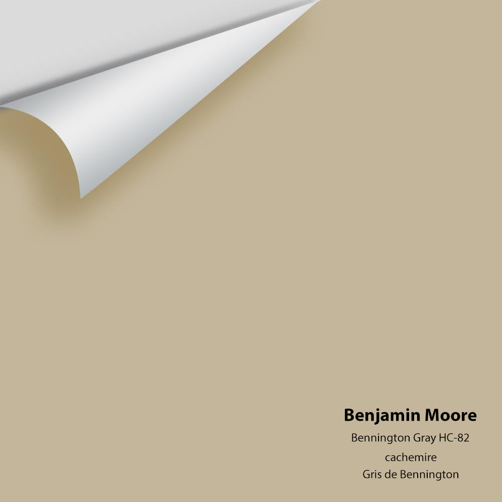 Digital color swatch of Benjamin Moore&#39;s Bennington Gray HC-82 Peel &amp; Stick Sample available at Anderson Paint in Michigan.