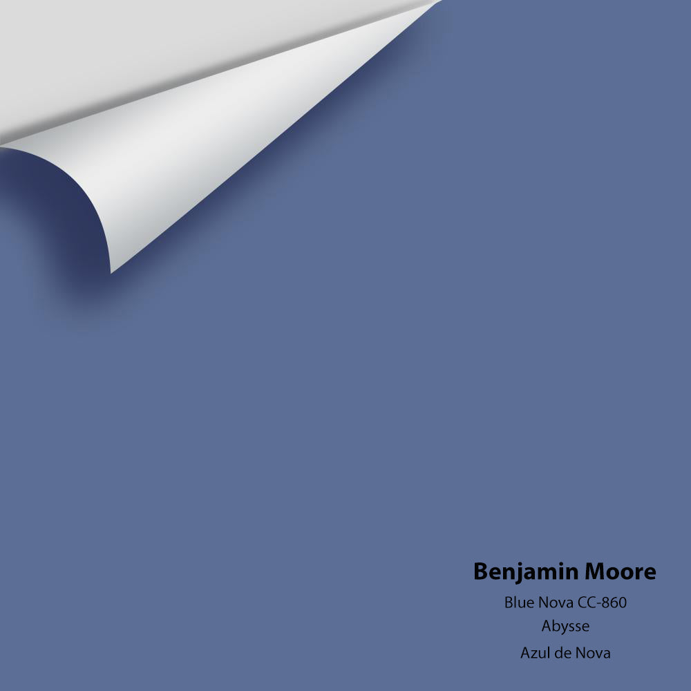 Digital color swatch of Benjamin Moore&#39;s Blue Nova 825 / CC-860 Colour of the Year 2024 Peel &amp; Stick Sample available at Anderson Paint in Michigan.