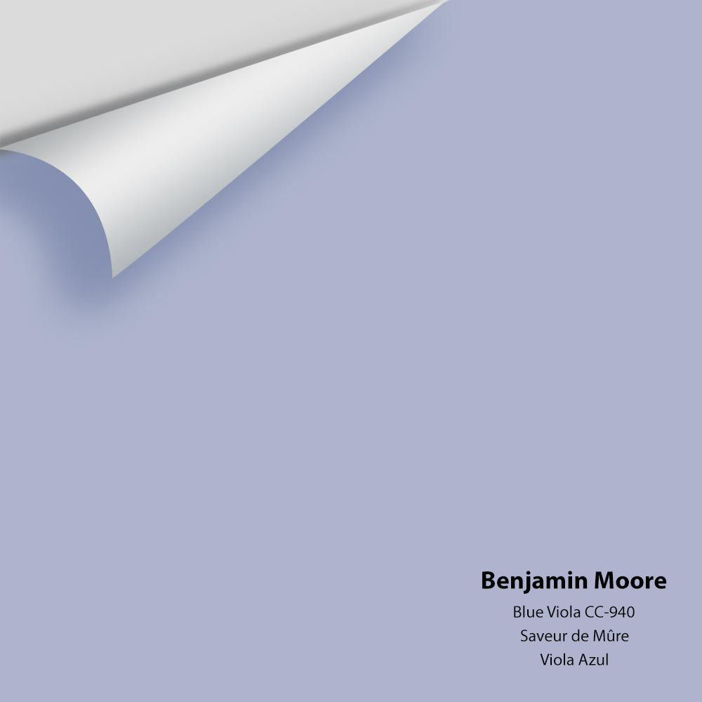 Digital color swatch of Benjamin Moore&#39;s Blue Viola CC-940 Peel &amp; Stick Sample available at Anderson Paint in Michigan.