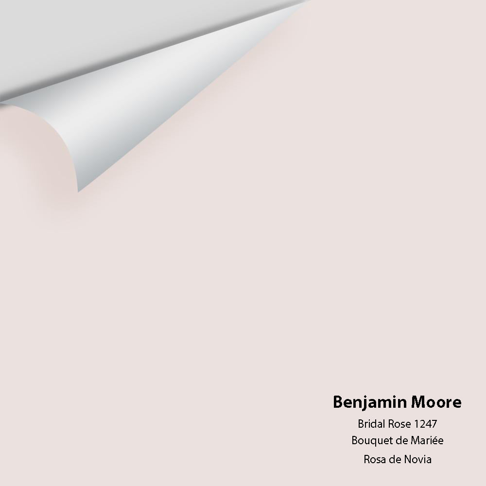 Digital color swatch of Benjamin Moore&#39;s Bridal Rose 1247 Peel &amp; Stick Sample available at Anderson Paint in Michigan.