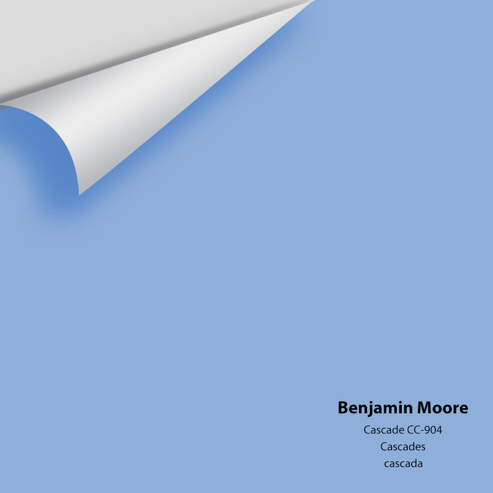 Digital color swatch of Benjamin Moore&#39;s Cascade CC-904 Peel &amp; Stick Sample available at Anderson Paint in Michigan.