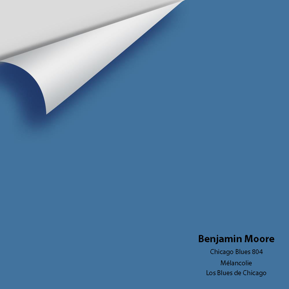 Digital color swatch of Benjamin Moore's Chicago Blues 804 Peel &amp; Stick Sample available at Anderson Paint in Michigan.