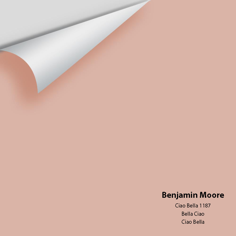 Digital color swatch of Benjamin Moore&#39;s Ciao Bella 1187 Peel &amp; Stick Sample available at Anderson Paint in Michigan.