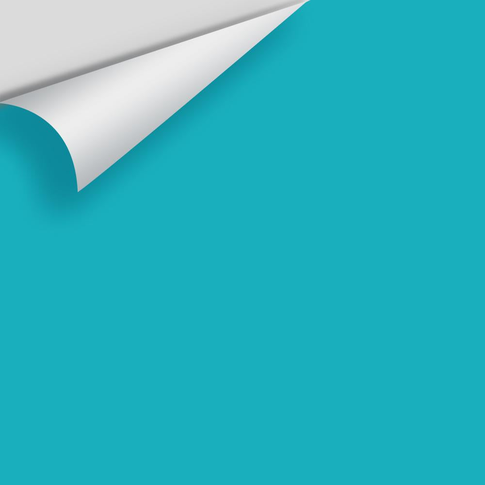 Digital color swatch of Benjamin Moore&#39;s Cool Aqua 2056-40 Peel &amp; Stick Sample available at Anderson Paint in Michigan.