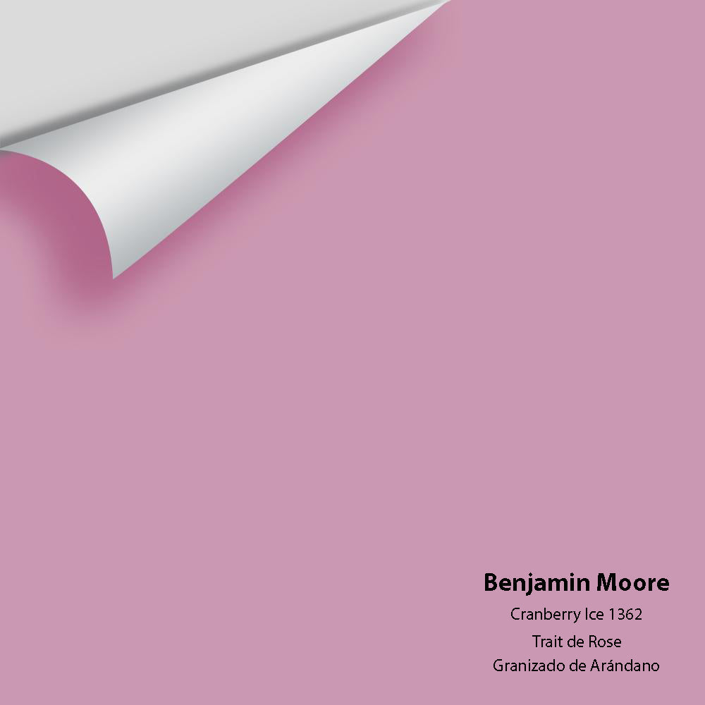 Digital color swatch of Benjamin Moore&#39;s Cranberry Ice 1362 Peel &amp; Stick Sample available at Anderson Paint in Michigan.