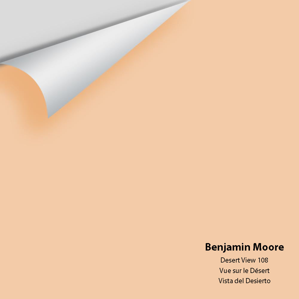 Digital color swatch of Benjamin Moore&#39;s Desert View 108 Peel &amp; Stick Sample available at Anderson Paint in Michigan.