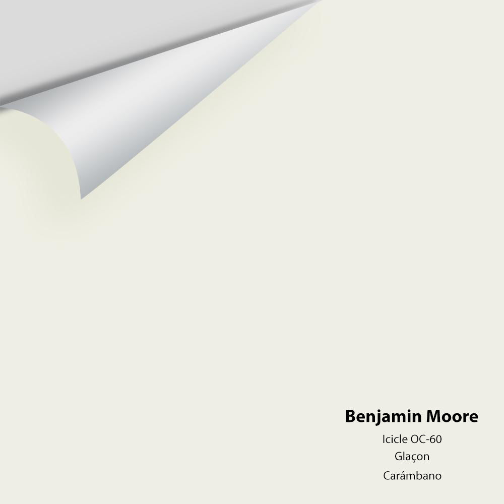 Digital color swatch of Benjamin Moore&#39;s Icicle OC-60 Peel &amp; Stick Sample available at Anderson Paint in Michigan.