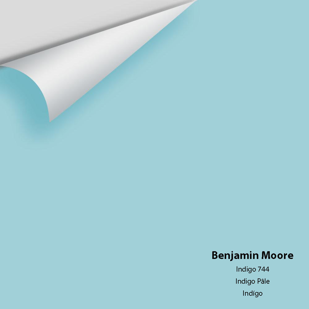 Digital color swatch of Benjamin Moore&#39;s Indigo 744 Peel &amp; Stick Sample available at Anderson Paint in Michigan.