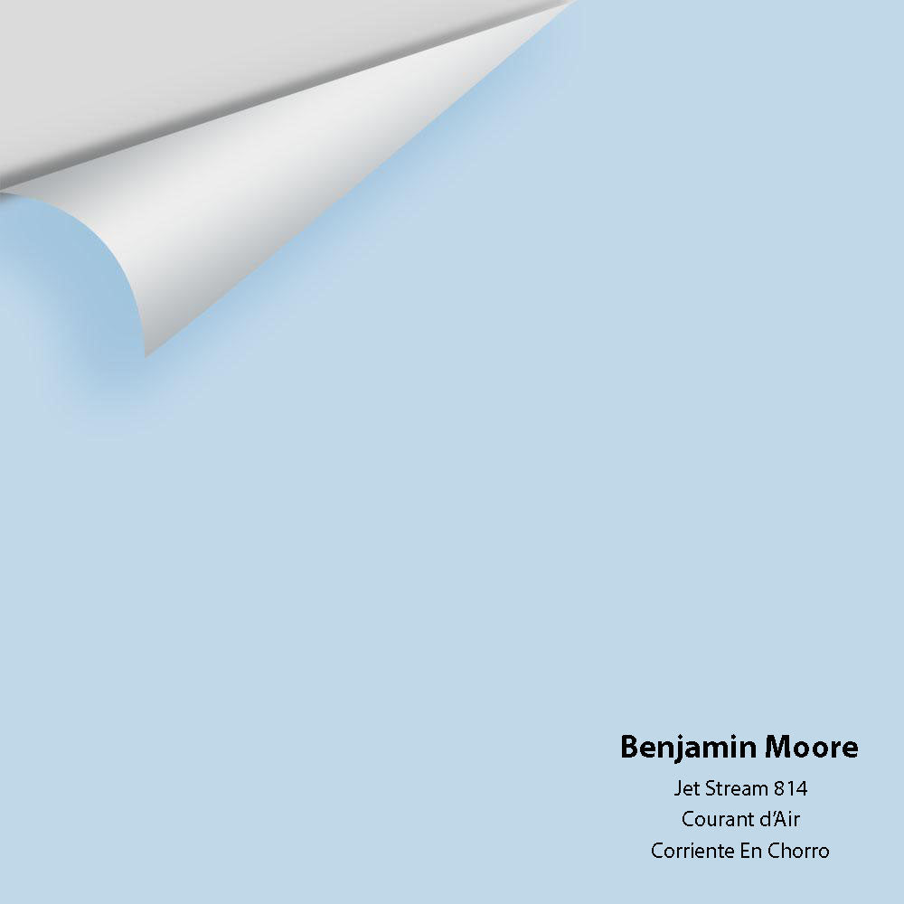 Digital color swatch of Benjamin Moore&#39;s Jet Stream 814 Peel &amp; Stick Sample available at Anderson Paint in Michigan.