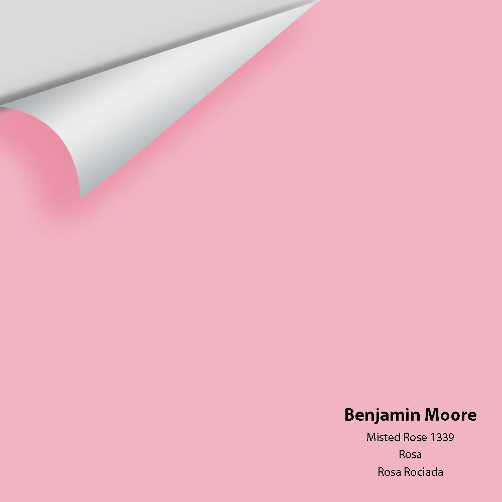 Digital color swatch of Benjamin Moore&#39;s Misted Rose 1339 Peel &amp; Stick Sample available at Anderson Paint in Michigan.