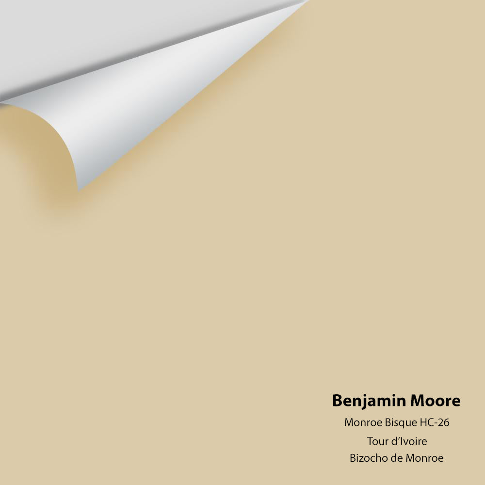 Digital color swatch of Benjamin Moore&#39;s Monroe Bisque HC-26 Peel &amp; Stick Sample available at Anderson Paint in Michigan.