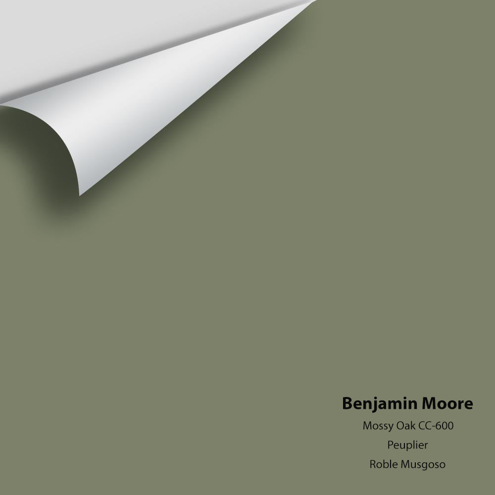 Digital color swatch of Benjamin Moore&#39;s Mossy Oak CC-600 Peel &amp; Stick Sample available at Anderson Paint in Michigan.