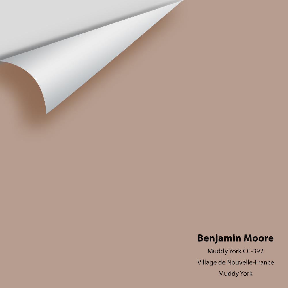 Digital color swatch of Benjamin Moore&#39;s Muddy York CC-392 Peel &amp; Stick Sample available at Anderson Paint in Michigan.