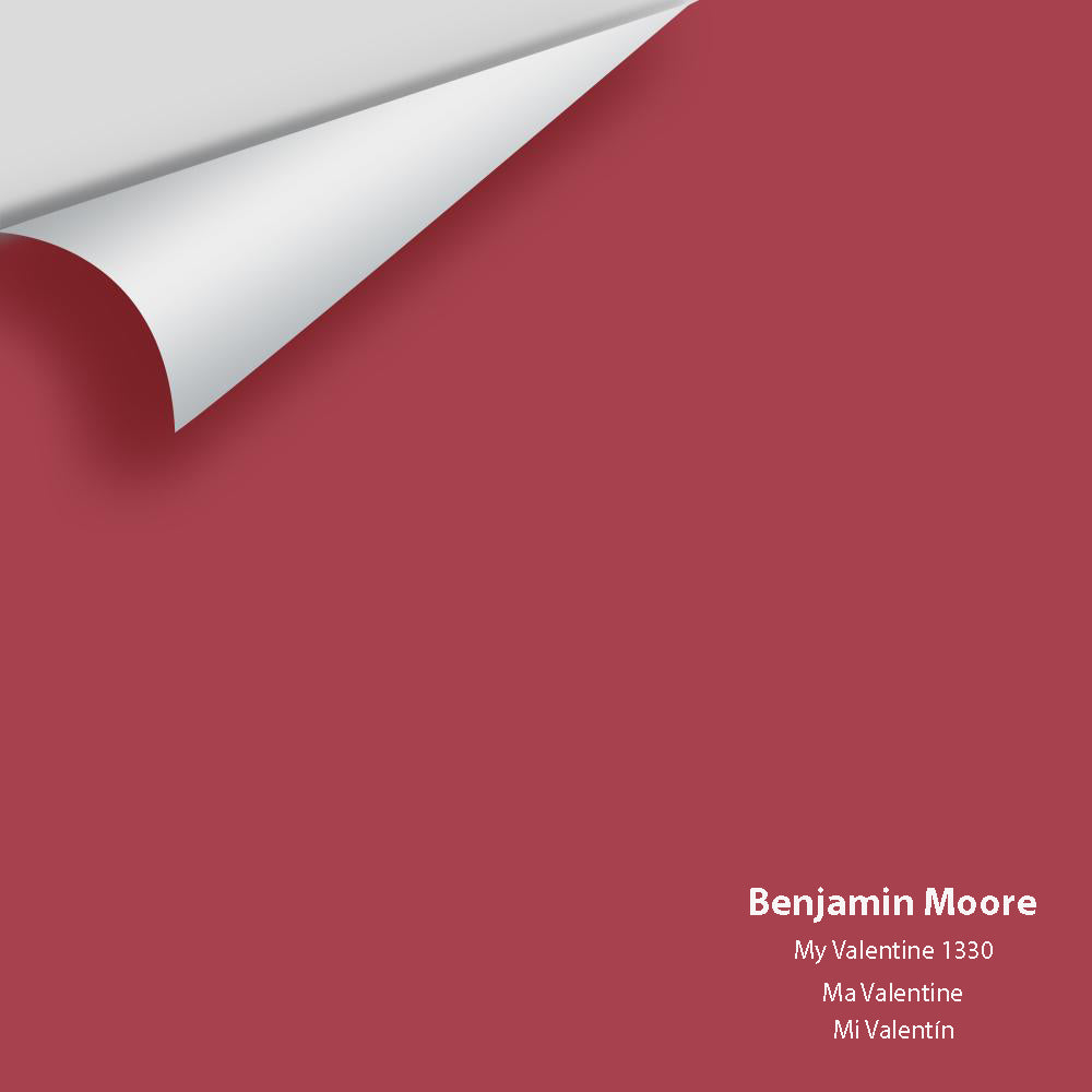 Digital color swatch of Benjamin Moore&#39;s My Valentine 1330 Peel &amp; Stick Sample available at Anderson Paint in Michigan.