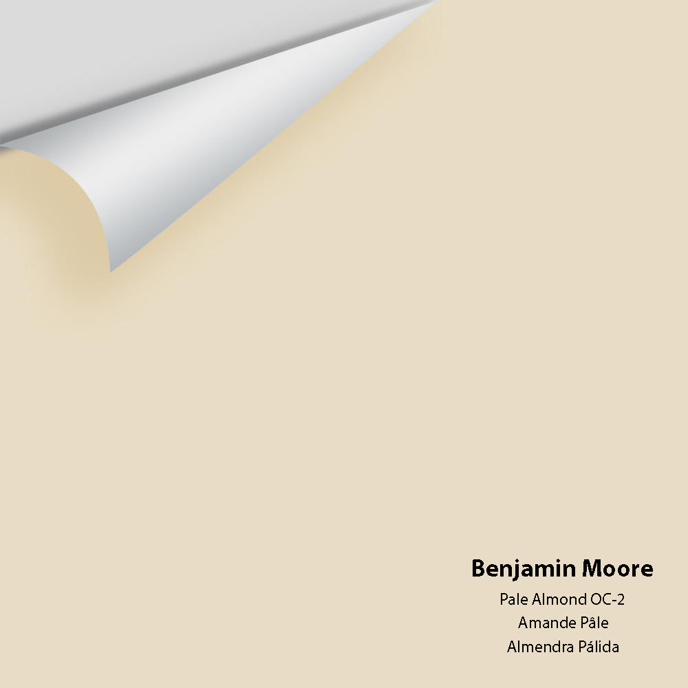 Digital color swatch of Benjamin Moore&#39;s Pale Almond OC-2 Peel &amp; Stick Sample available at Anderson Paint in Michigan.