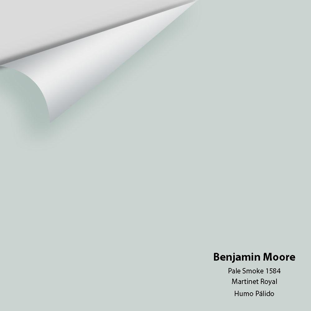 Digital color swatch of Benjamin Moore&#39;s Pale Smoke 1584 Peel &amp; Stick Sample available at Anderson Paint in Michigan.