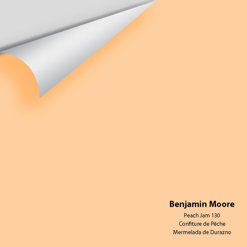 Digital color swatch of Benjamin Moore&#39;s Peach Jam 130 Peel &amp; Stick Sample available at Anderson Paint in Michigan.