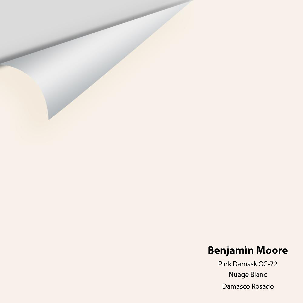 Digital color swatch of Benjamin Moore&#39;s Pink Damask OC-72 Peel &amp; Stick Sample available at Anderson Paint in Michigan.