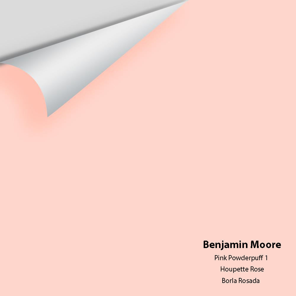 Digital color swatch of Benjamin Moore&#39;s Pink Powderpuff 1 Peel &amp; Stick Sample available at Anderson Paint in Michigan.