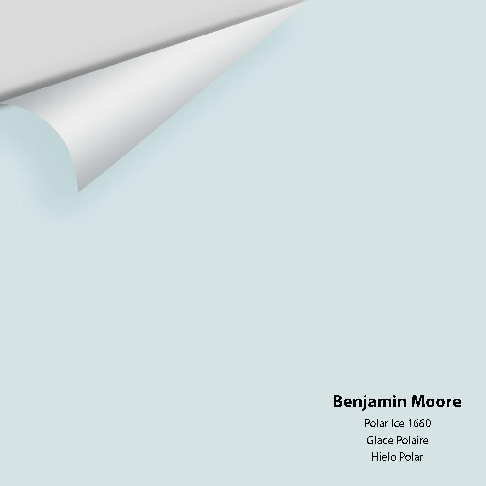Digital color swatch of Benjamin Moore&#39;s Polar Ice 1660 Peel &amp; Stick Sample available at Anderson Paint in Michigan.