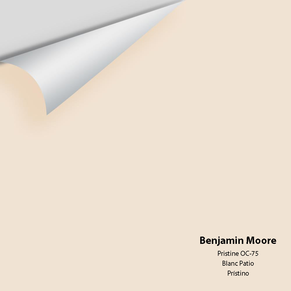 Digital color swatch of Benjamin Moore&#39;s Pristine OC-75 Peel &amp; Stick Sample available at Anderson Paint in Michigan.