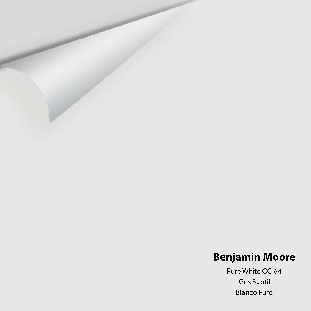 Digital color swatch of Benjamin Moore&#39;s Pure White OC-64 Peel &amp; Stick Sample available at Anderson Paint in Michigan.