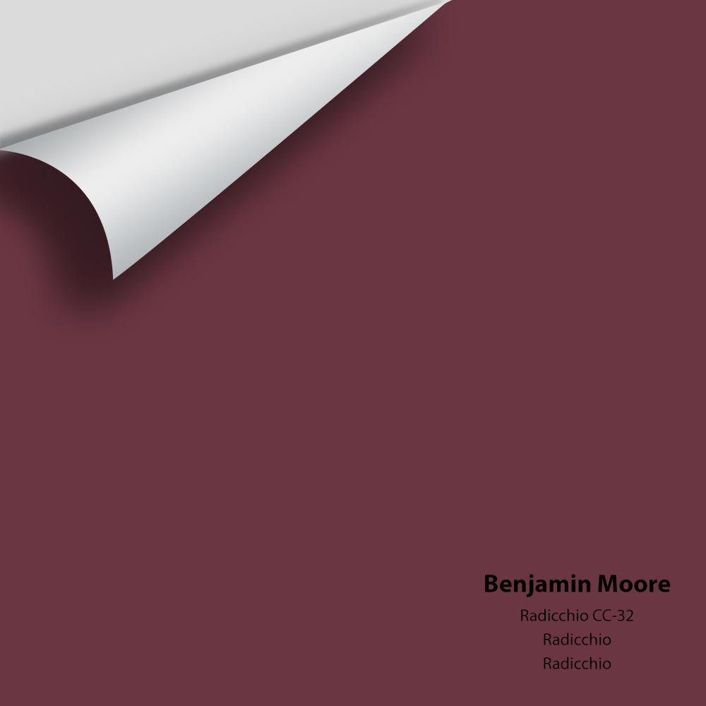 Digital color swatch of Benjamin Moore&#39;s Radicchio CC-32 Peel &amp; Stick Sample available at Anderson Paint in Michigan.