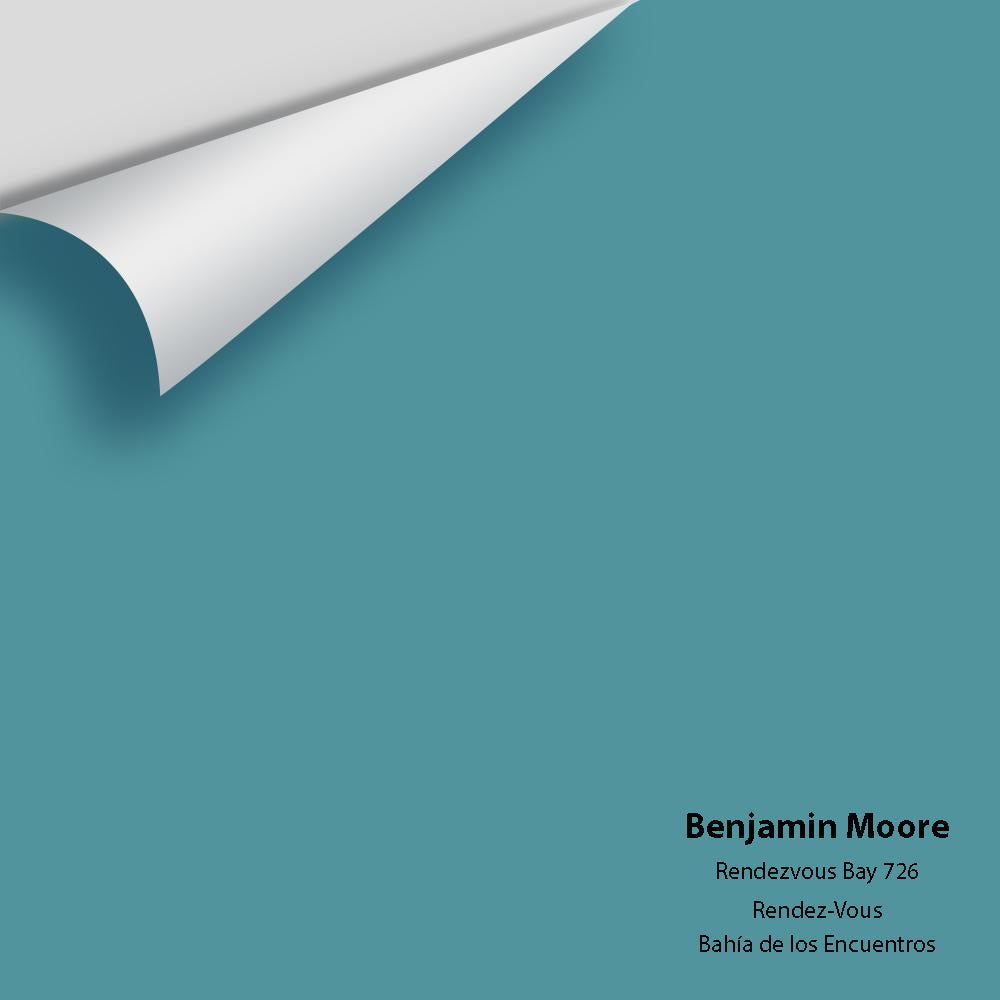 Digital color swatch of Benjamin Moore&#39;s Rendezvous Bay 726 Peel &amp; Stick Sample available at Anderson Paint in Michigan.