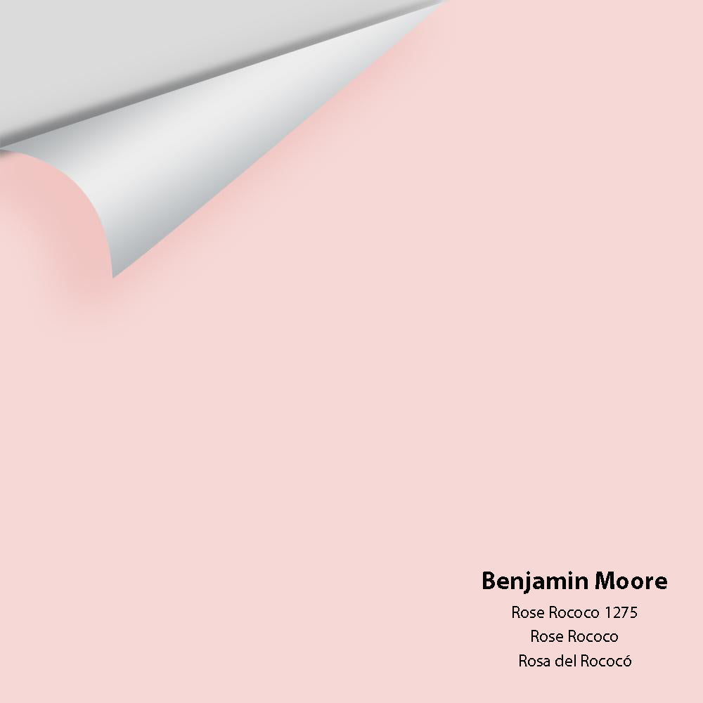 Digital color swatch of Benjamin Moore&#39;s Rose Rococo 1275 Peel &amp; Stick Sample available at Anderson Paint in Michigan.