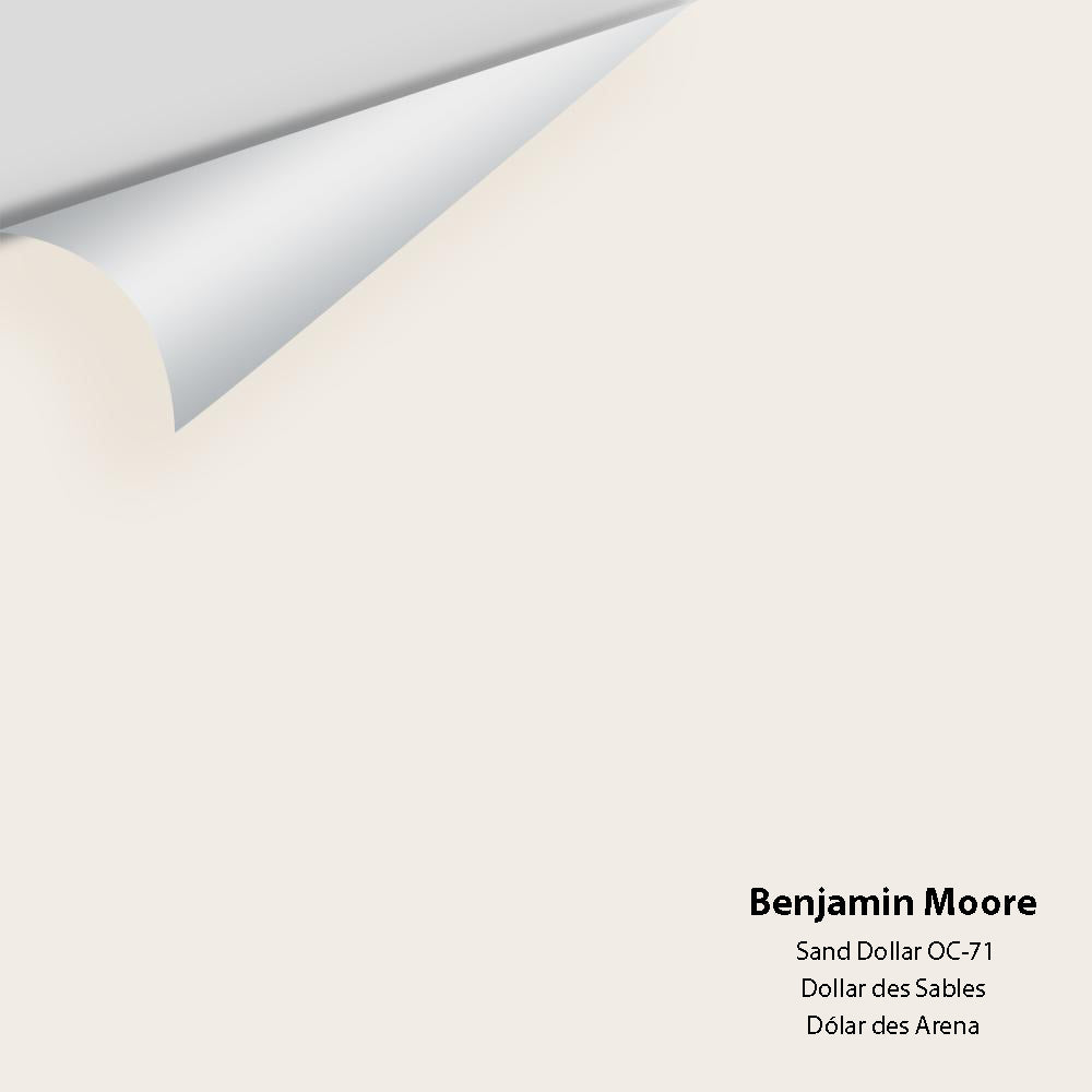 Digital color swatch of Benjamin Moore&#39;s Sand Dollar 877 Peel &amp; Stick Sample available at Anderson Paint in Michigan.
